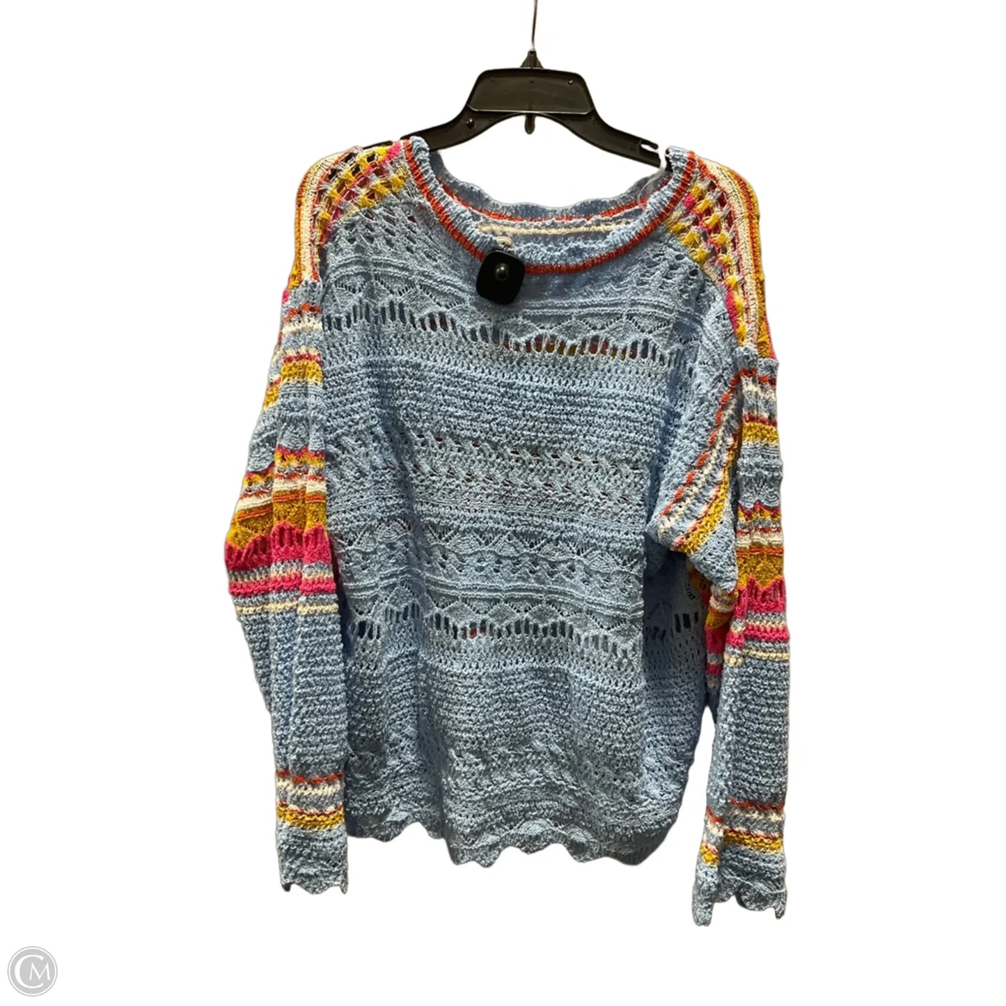 Top Long Sleeve By Pol In Blue, Size: M