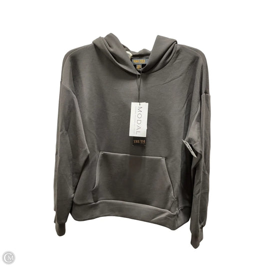 Sweatshirt Hoodie By Truth In Grey, Size: M