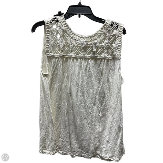 Top Sleeveless By Lane Bryant In White, Size: Xl