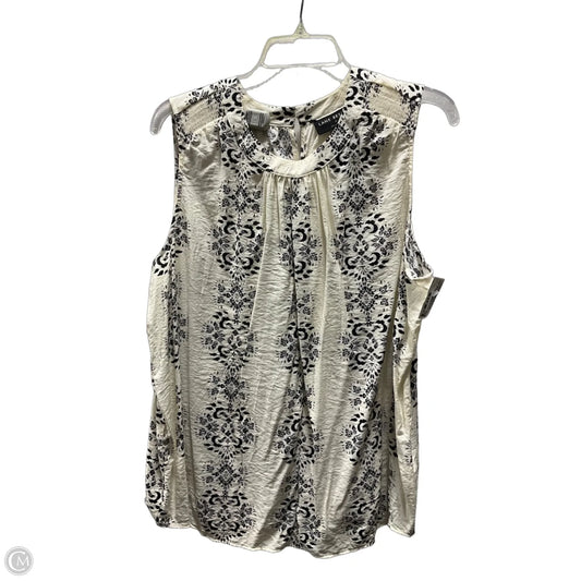 Top Sleeveless By Lane Bryant In White, Size: 1x