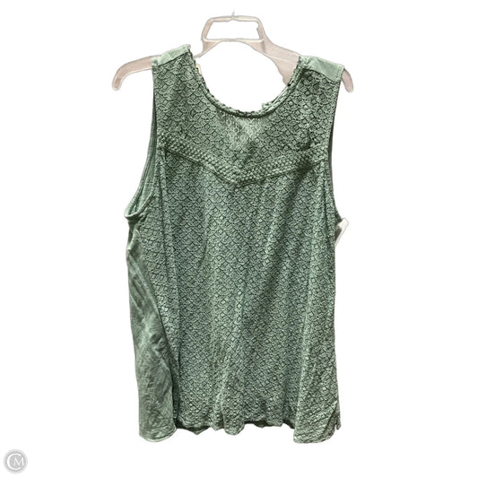 Top Sleeveless By Lane Bryant In Green, Size: Xl