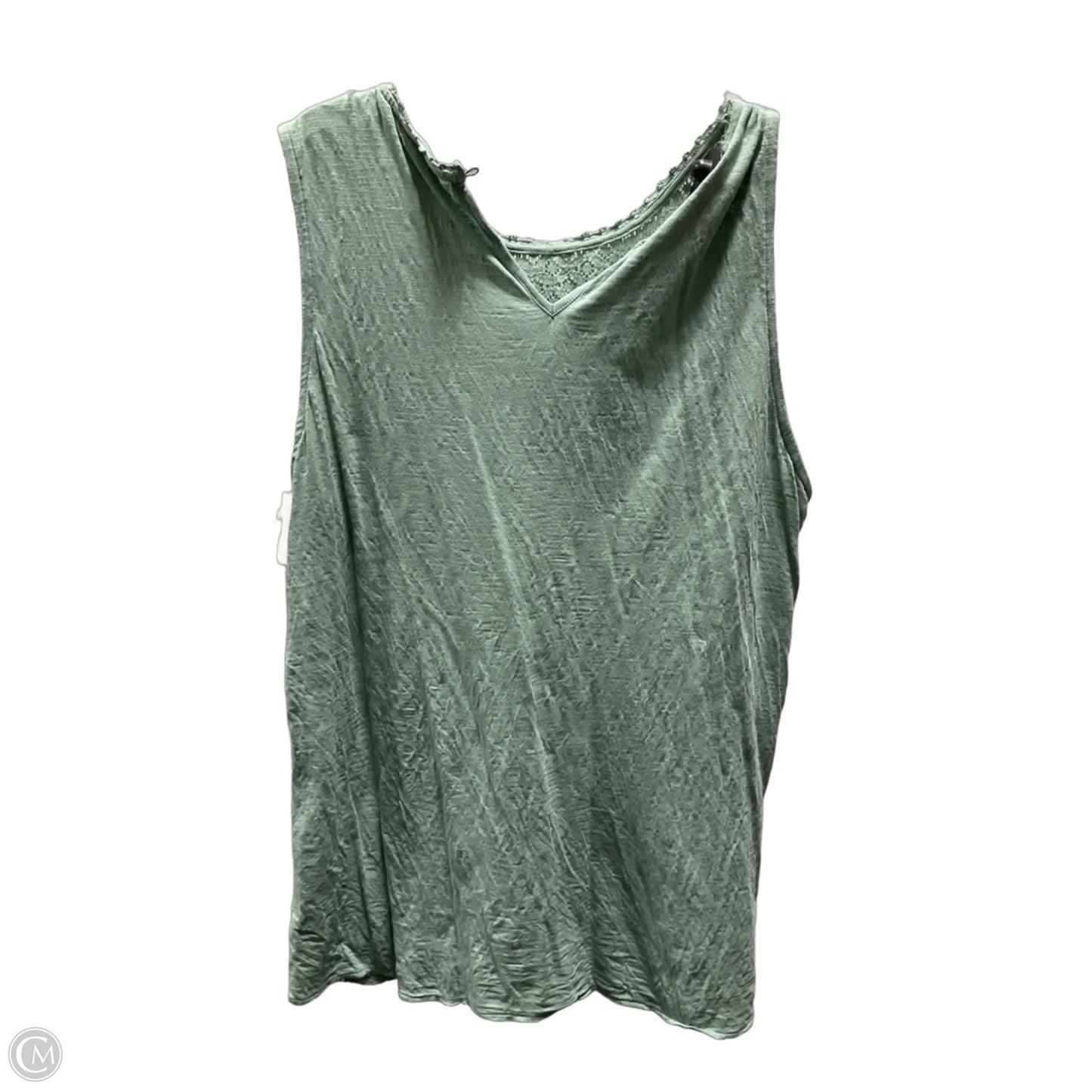 Top Sleeveless By Lane Bryant In Green, Size: Xl