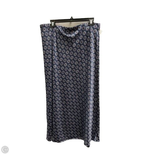 Skirt Maxi By Loft In Blue, Size: Xl