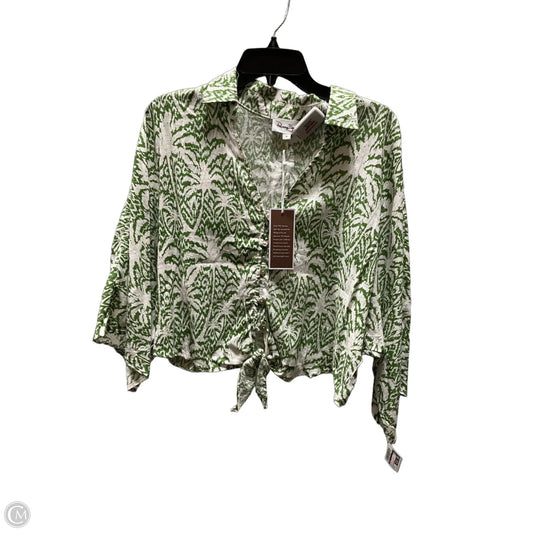 Top Short Sleeve By Cmc In Green, Size: M