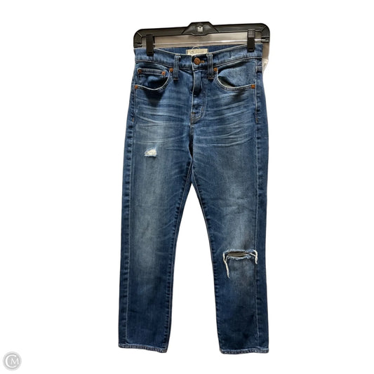 Jeans Cropped By Madewell In Blue, Size: 0