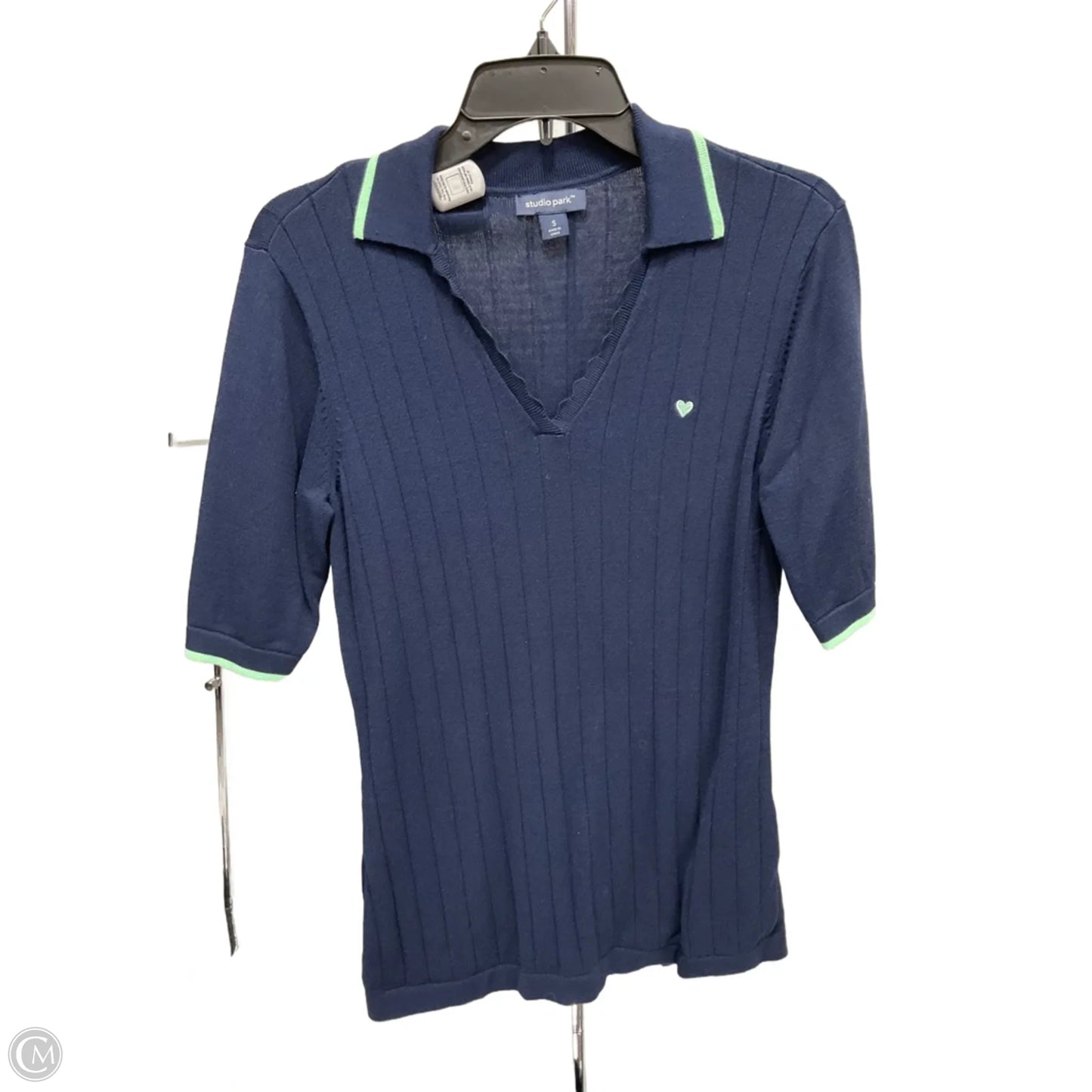 Top Short Sleeve By Cmc In Blue, Size: S