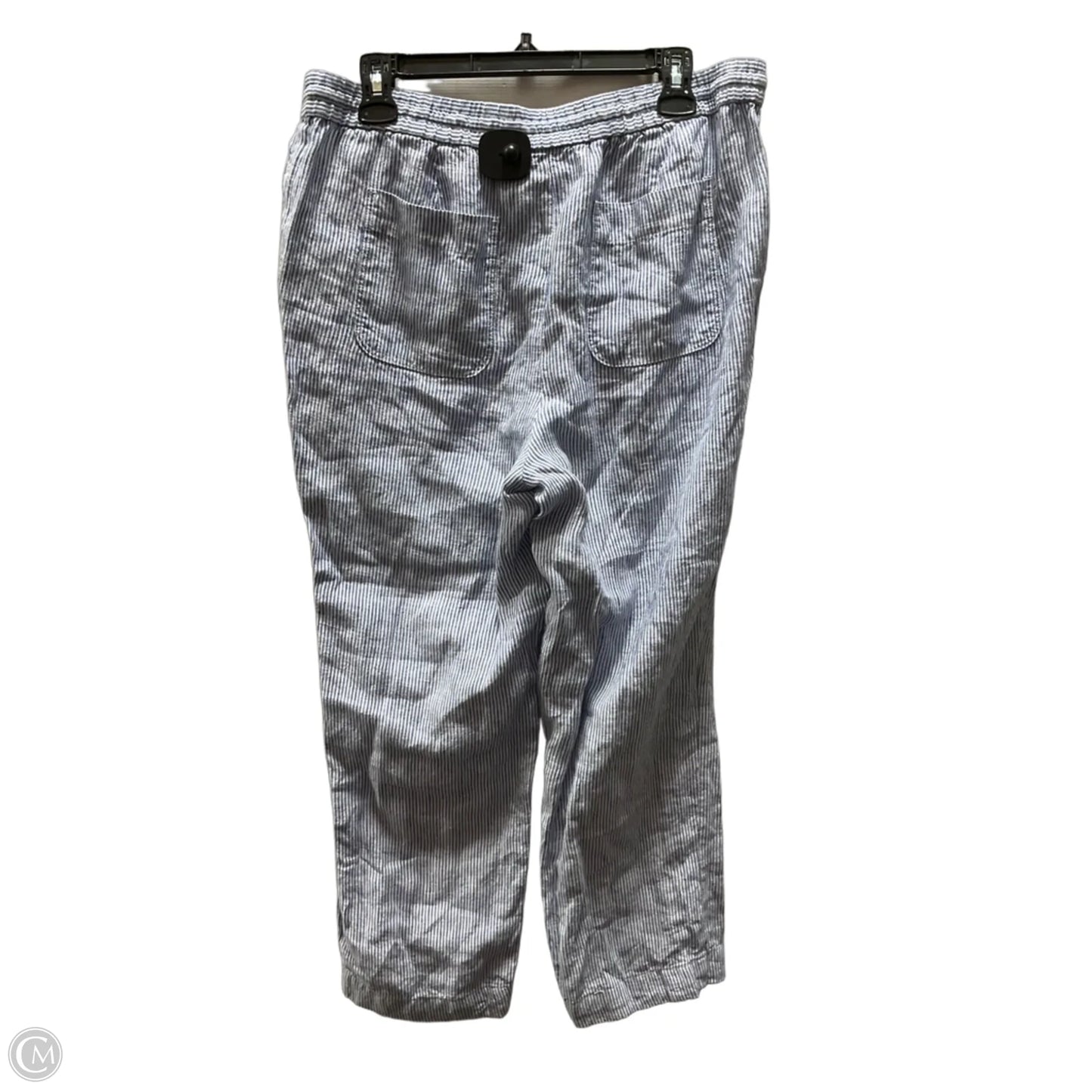 Pants Linen By Talbots In Striped Pattern, Size: 12p