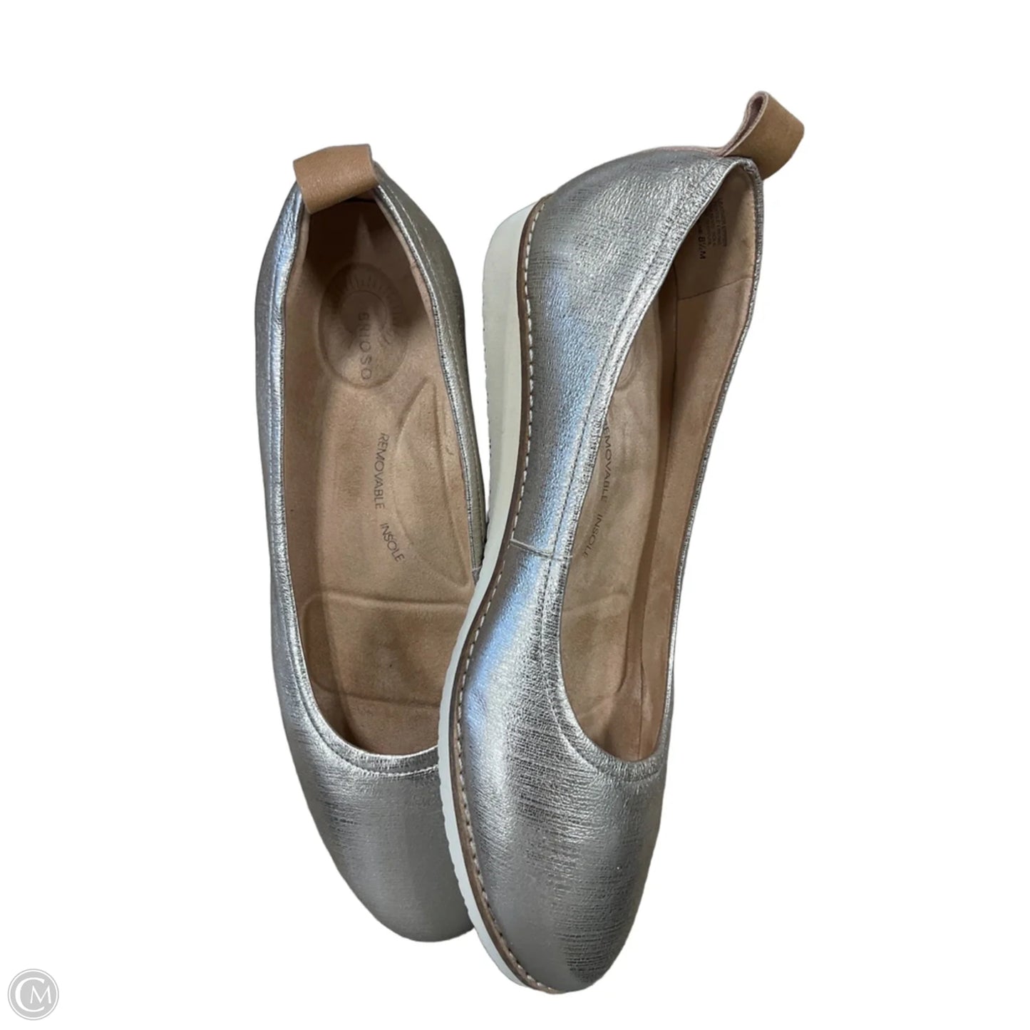 Shoes Flats By Cmc In Gold, Size: 8.5