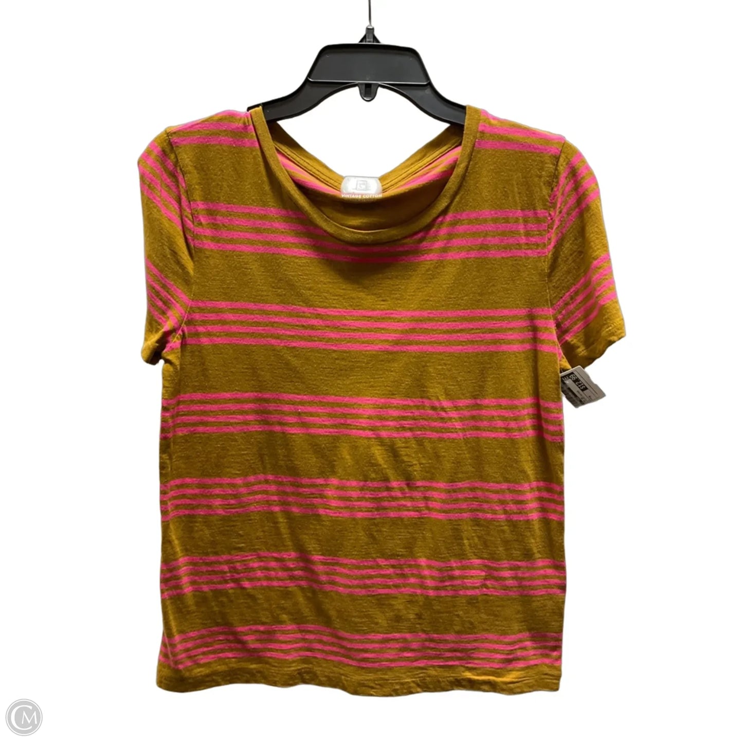 Top Short Sleeve By J. Crew In Striped Pattern, Size: M