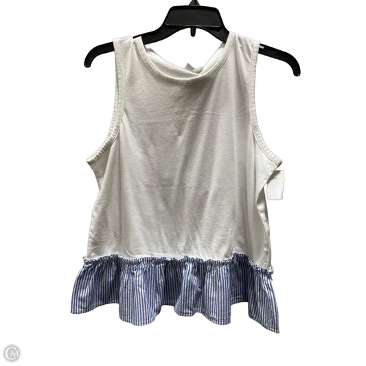 Top Sleeveless By J. Crew In White, Size: M