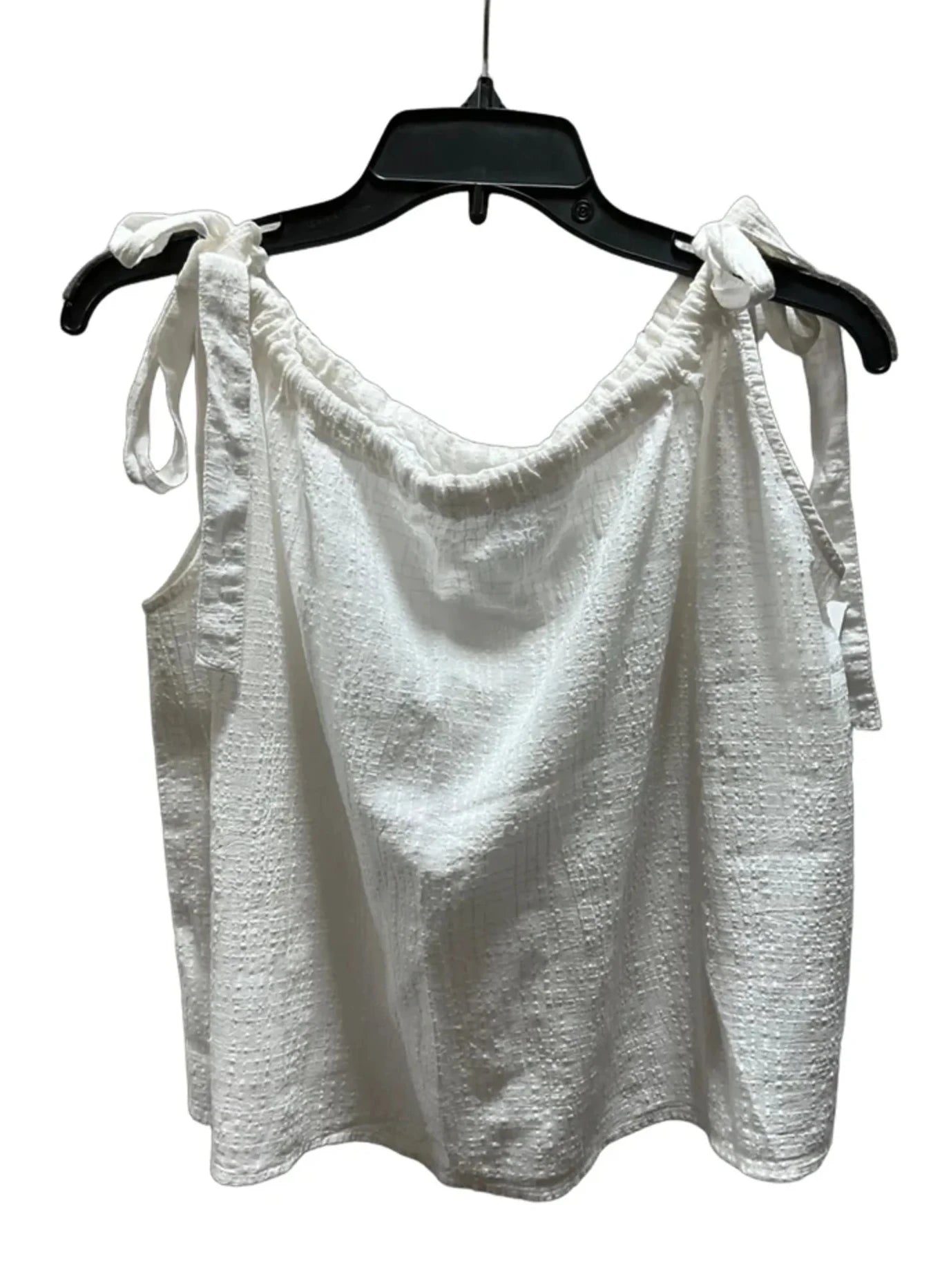 Top Sleeveless By Gap In White, Size: M