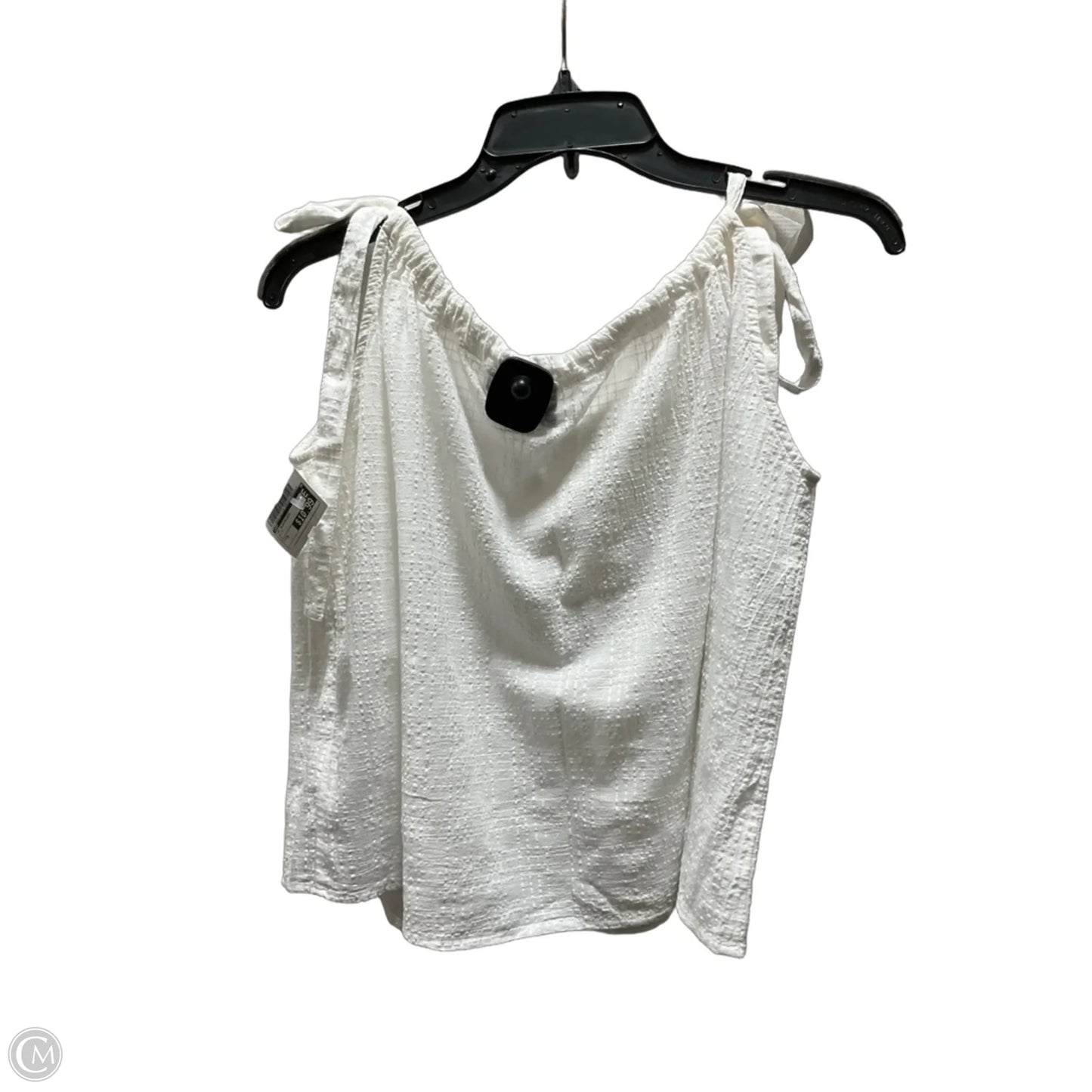 Top Sleeveless By Gap In White, Size: M