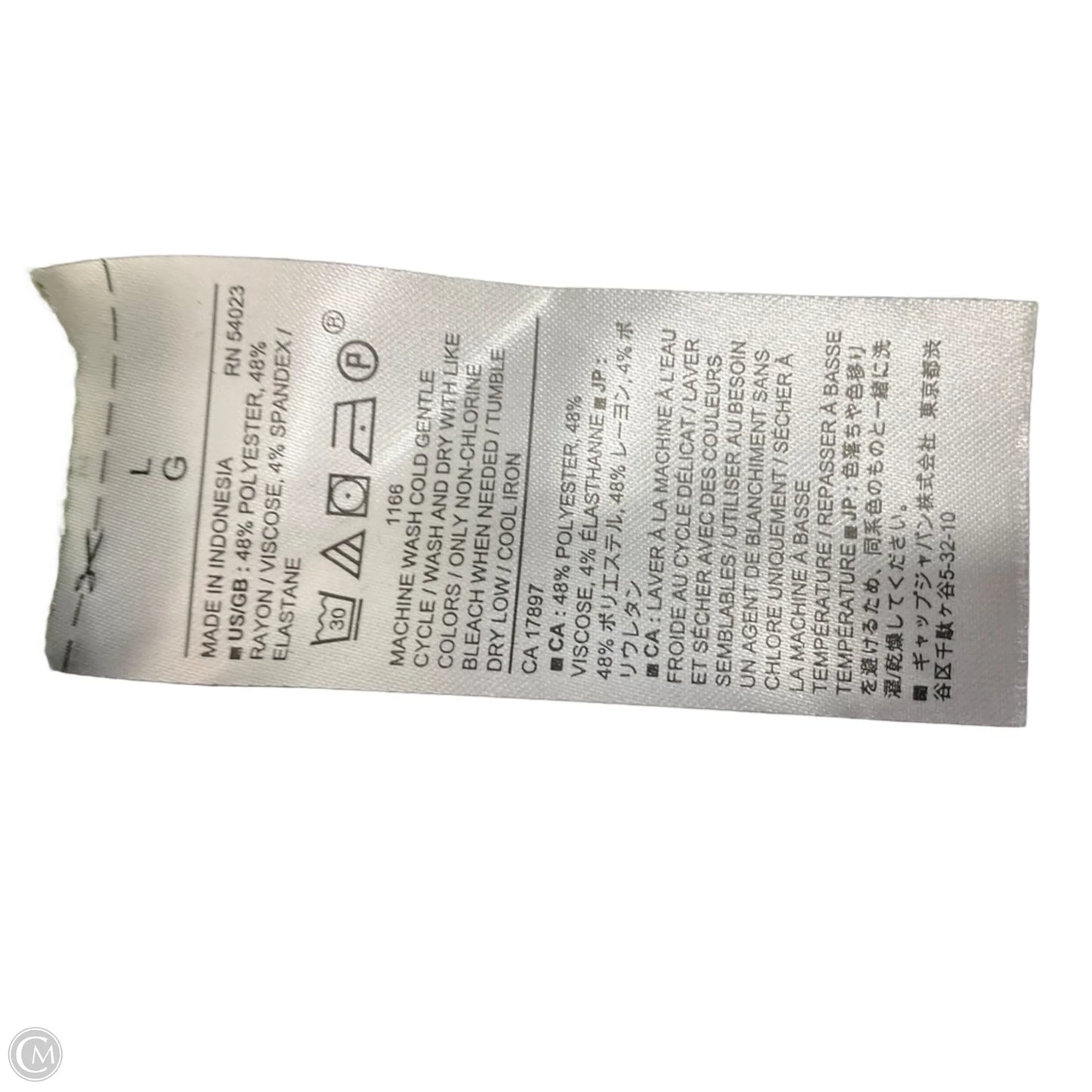 Top Long Sleeve By Banana Republic In Green, Size: L