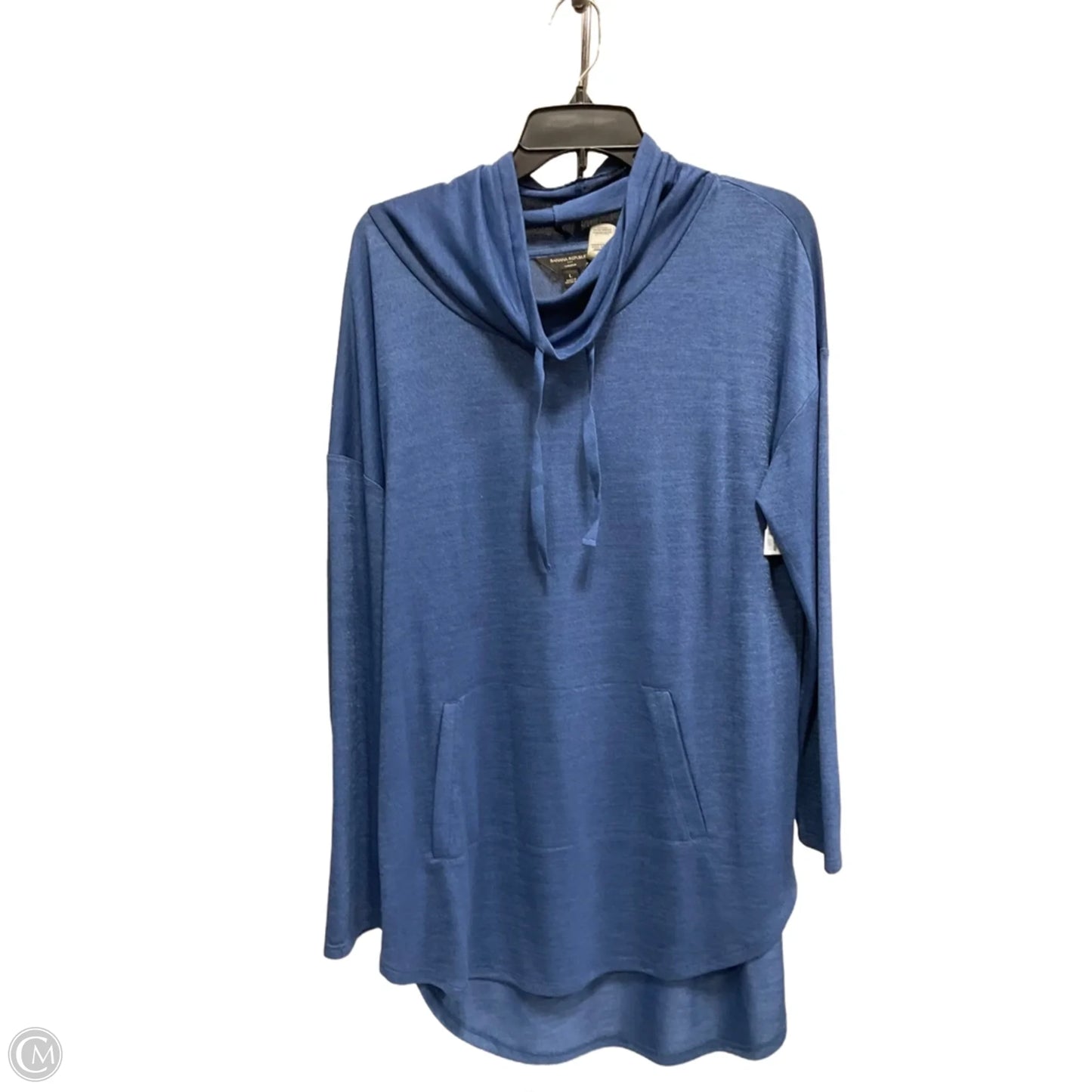 Top Long Sleeve By Banana Republic In Blue, Size: L