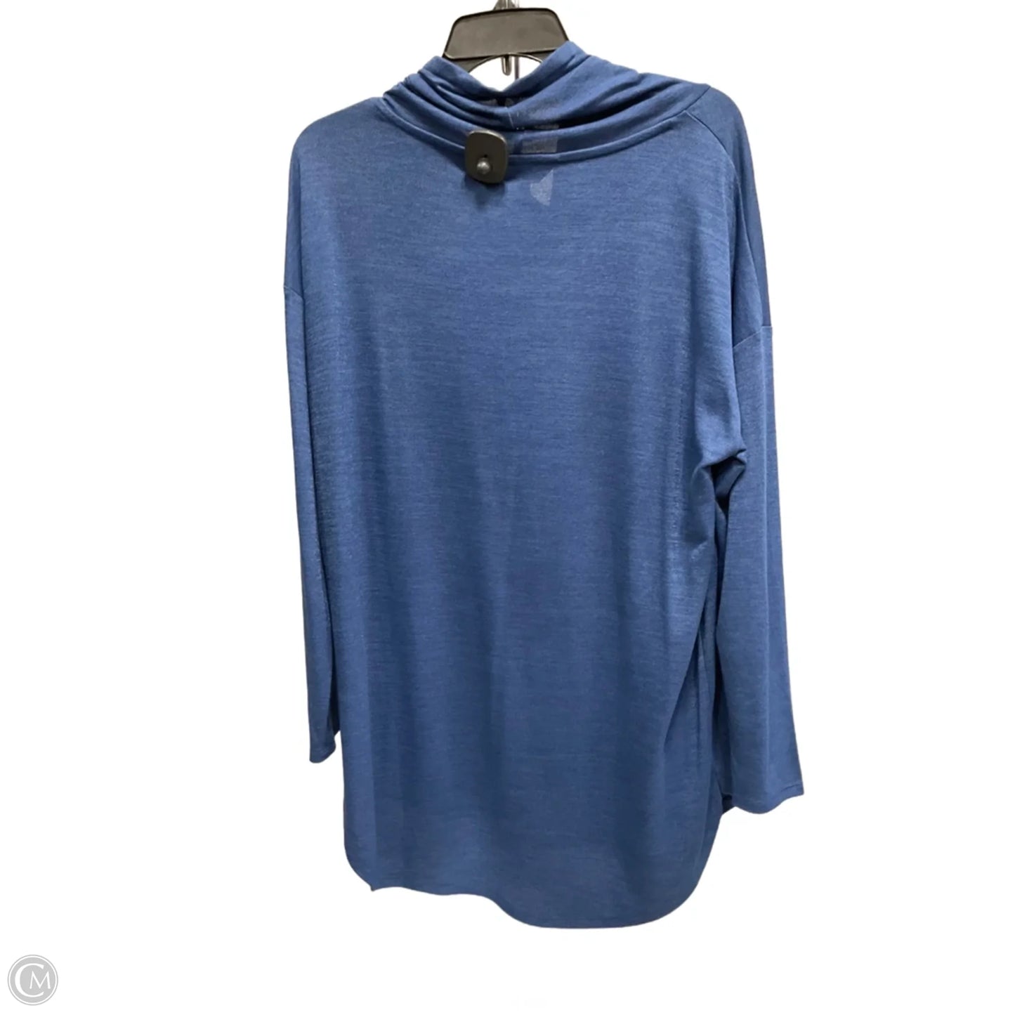 Top Long Sleeve By Banana Republic In Blue, Size: L