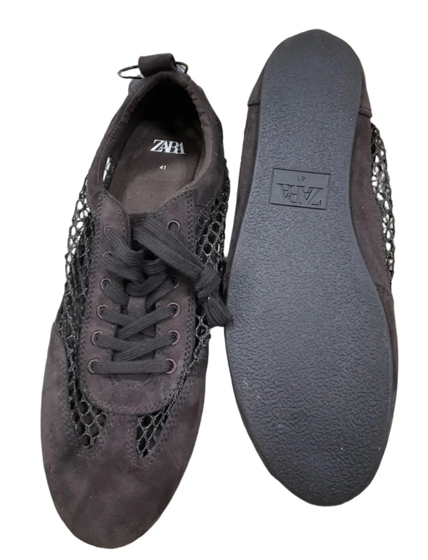 Shoes Flats By Zara In Brown, Size: 10