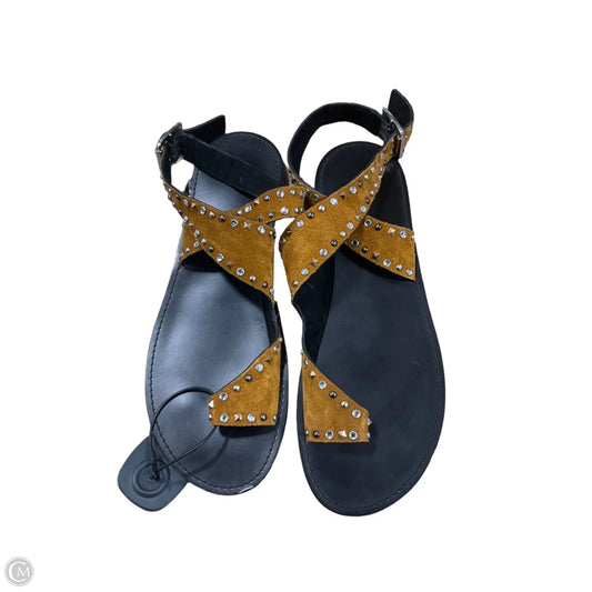Sandals Flats By Zara In Yellow, Size: 10