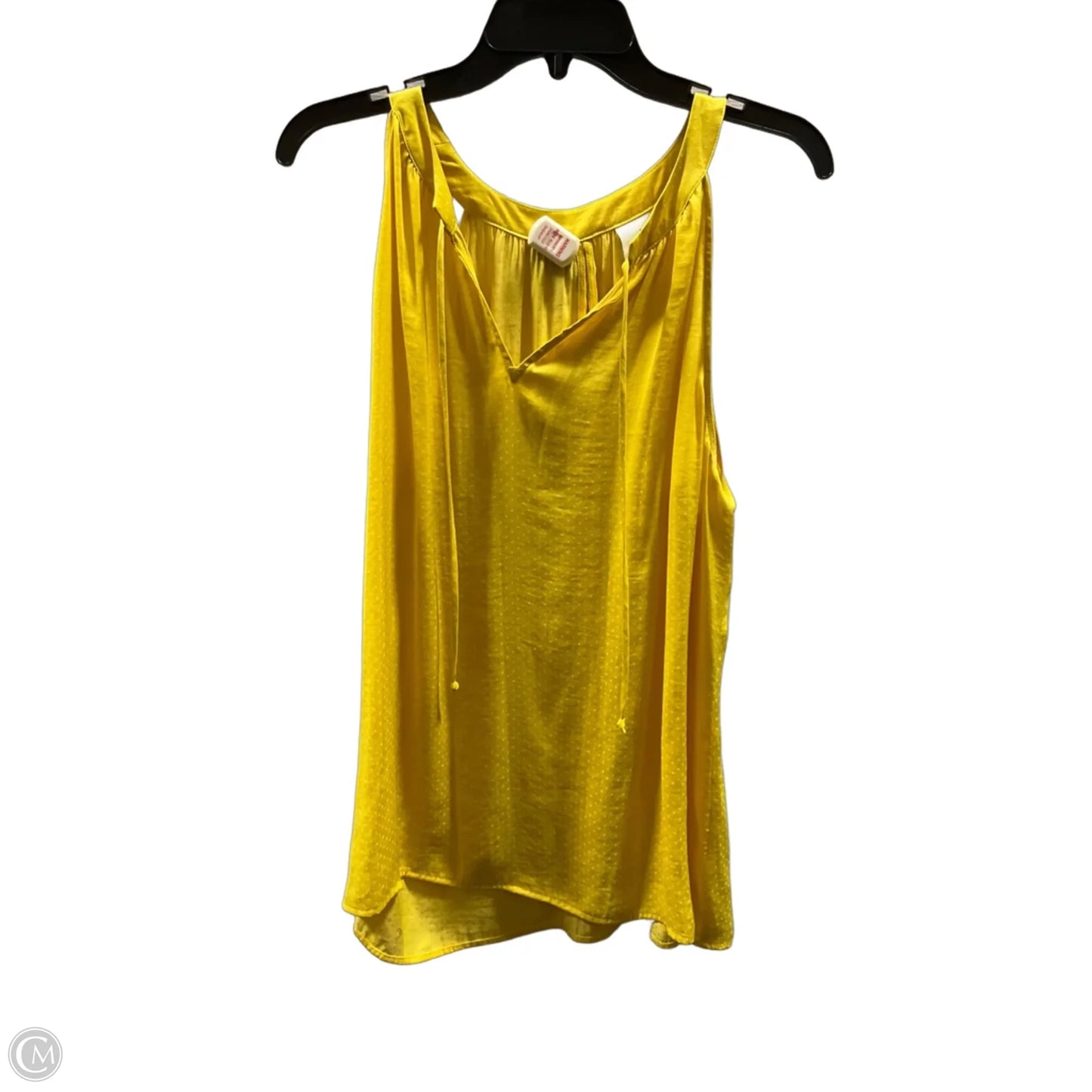 Top Sleeveless By Cabi In Yellow, Size: L