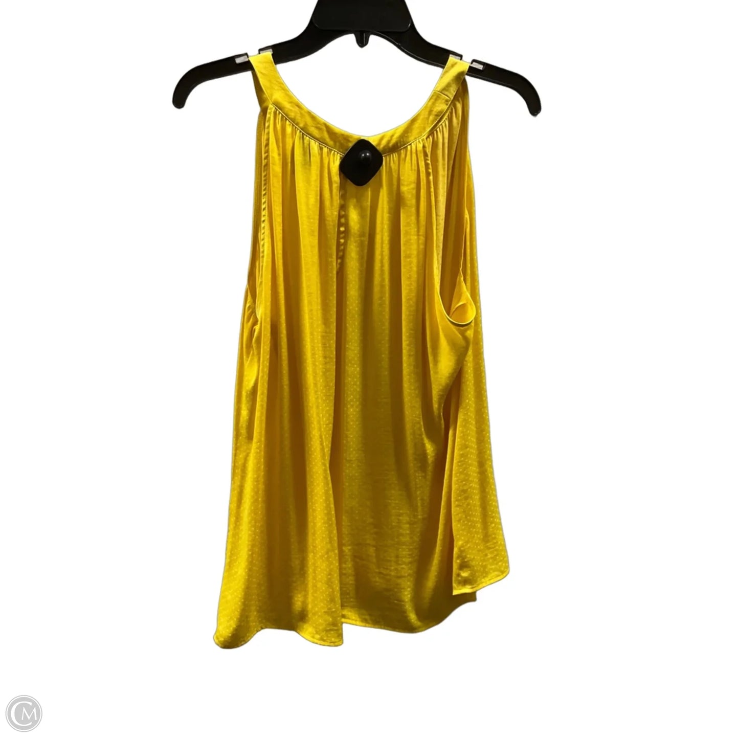 Top Sleeveless By Cabi In Yellow, Size: L