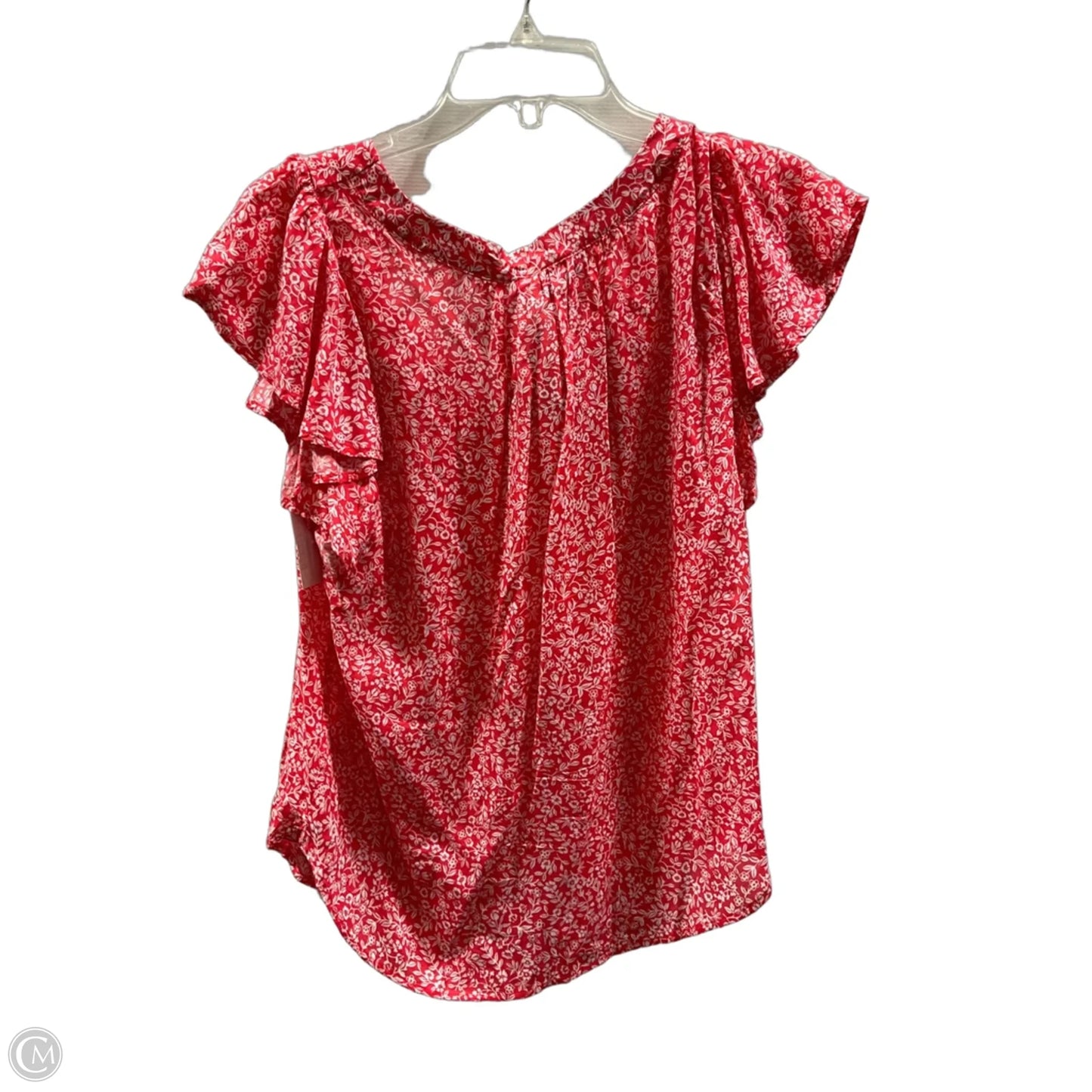Top Short Sleeve By Draper James In Red, Size: M