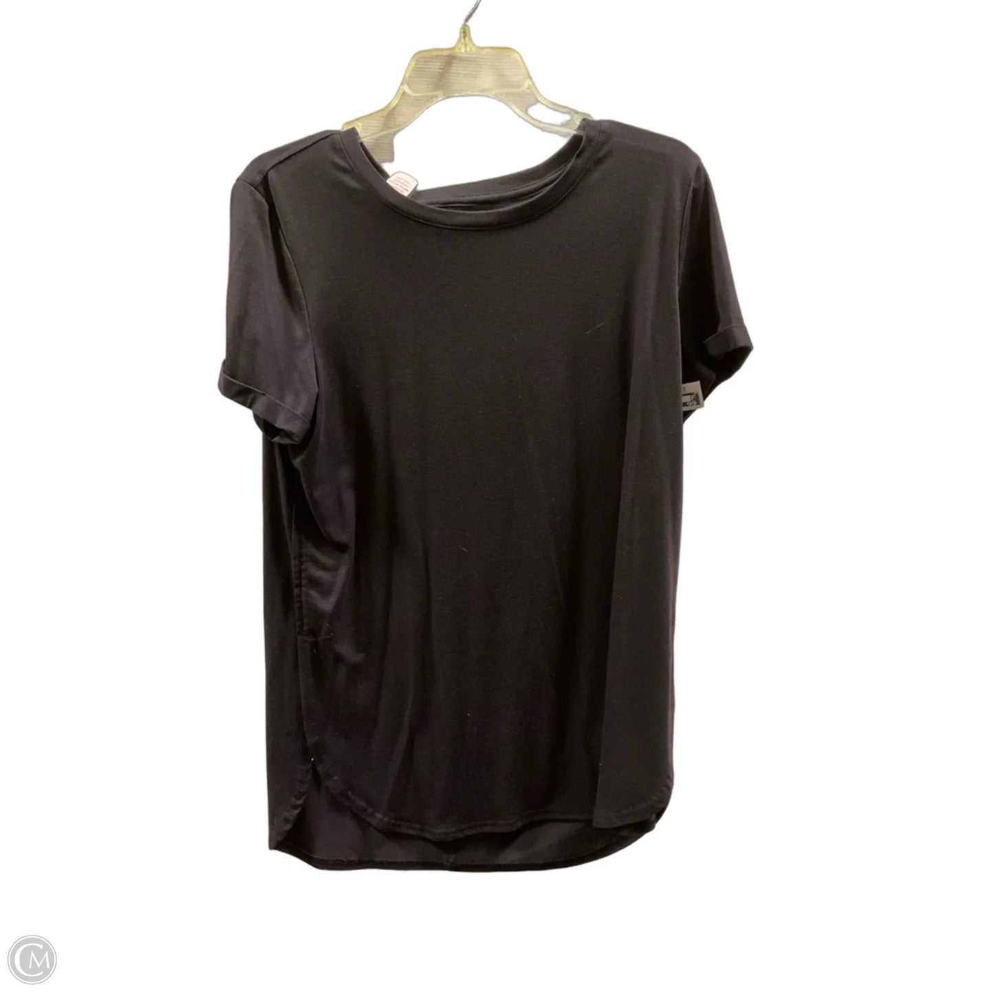 Athletic Top Short Sleeve By Tek Gear In Black, Size: M