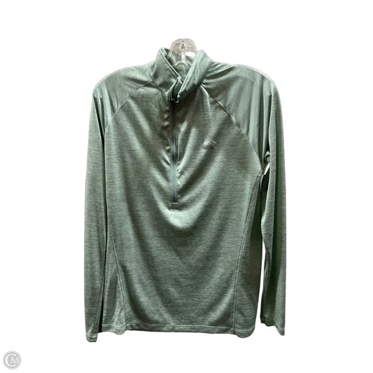 Athletic Top Long Sleeve Collar By Under Armour In Green, Size: Xl