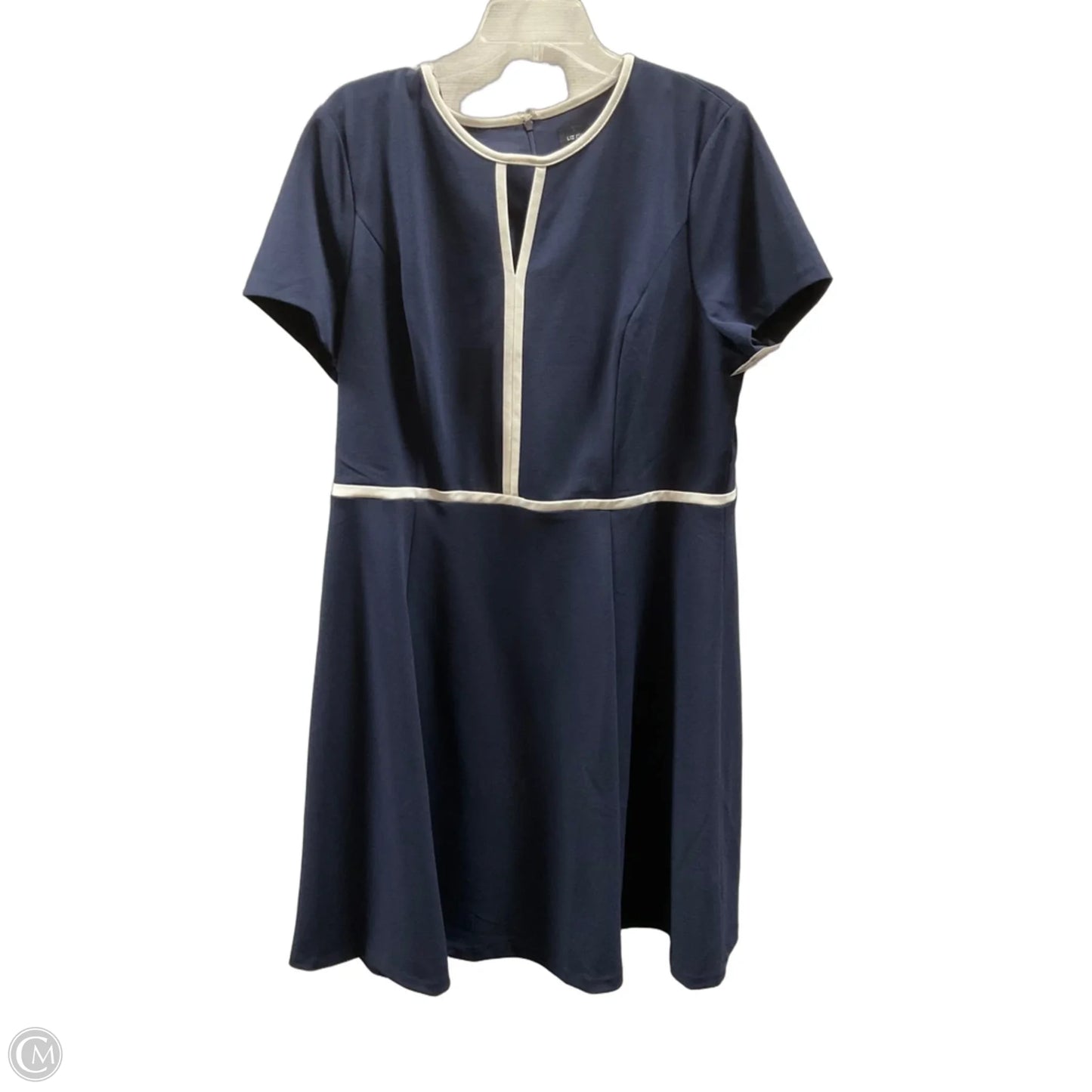 Dress Casual Short By Liz Claiborne In Blue, Size: 1x