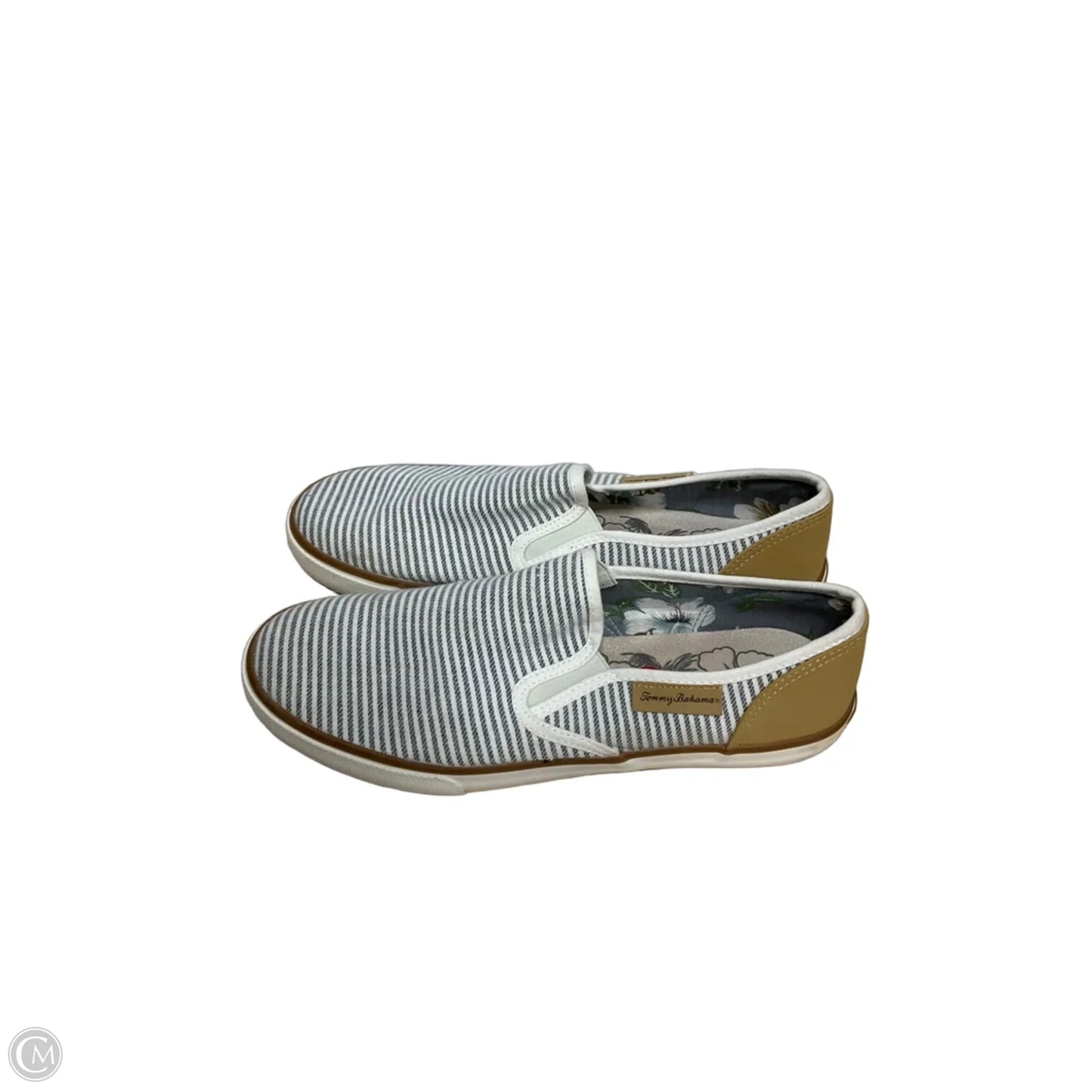 Shoes Flats By Tommy Bahama In Striped Pattern, Size: 10
