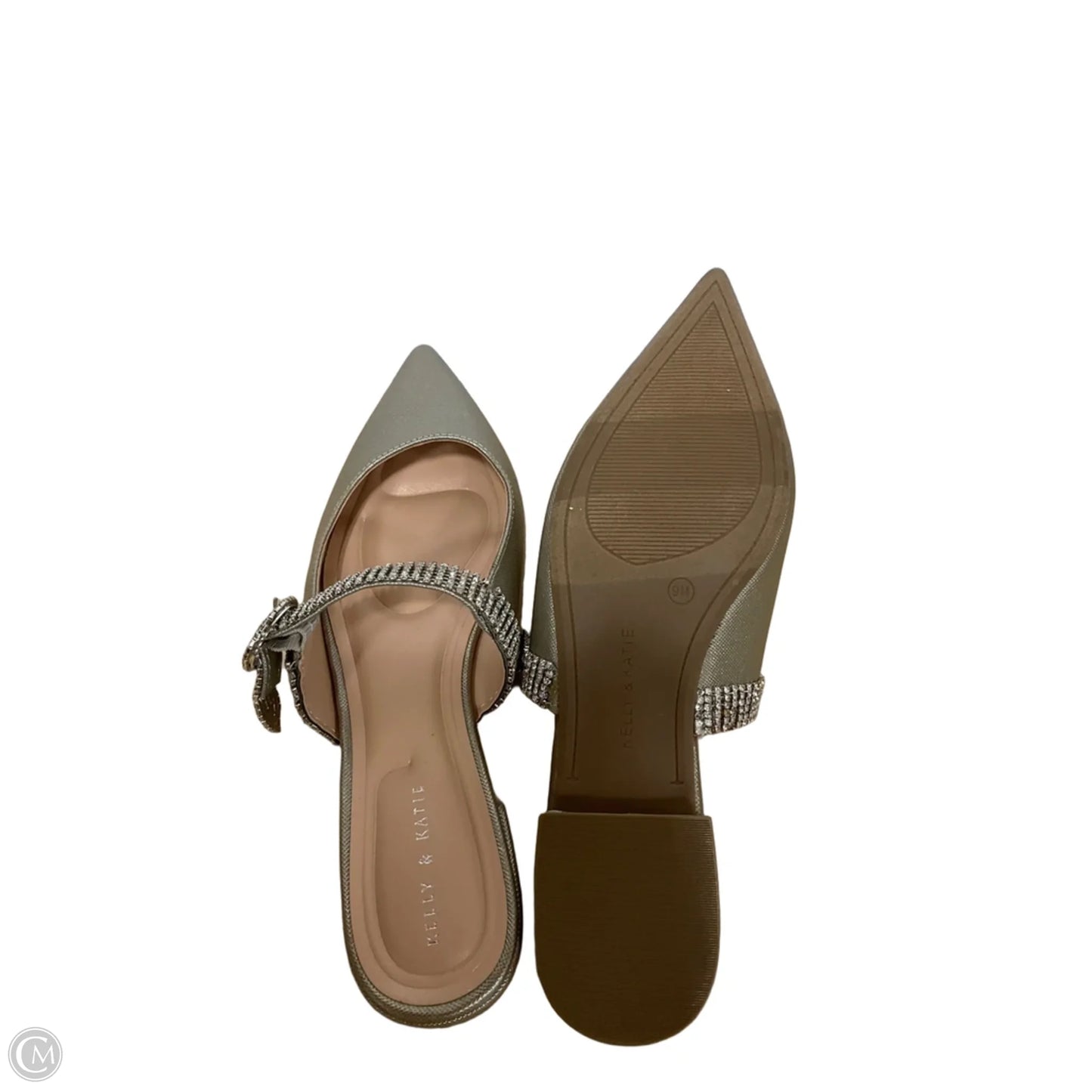 Shoes Flats By Kelly And Katie In Silver, Size: 9