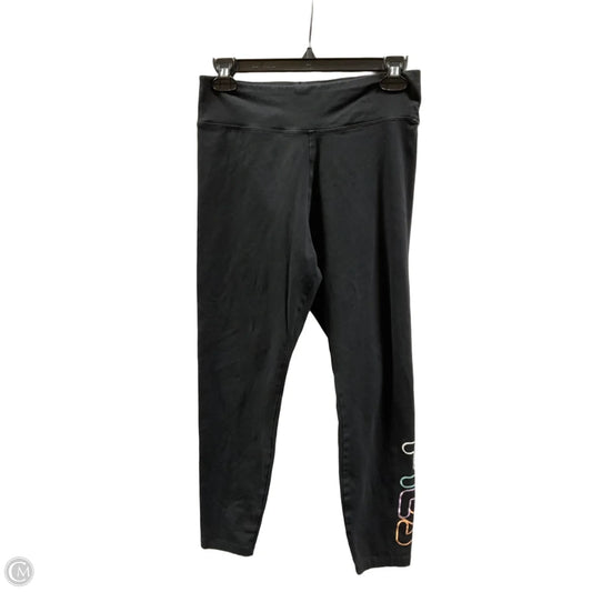 Athletic Leggings By Fila In Black, Size: M