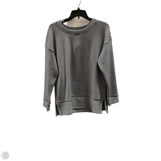 Top Long Sleeve By Talbots In Striped Pattern, Size: M