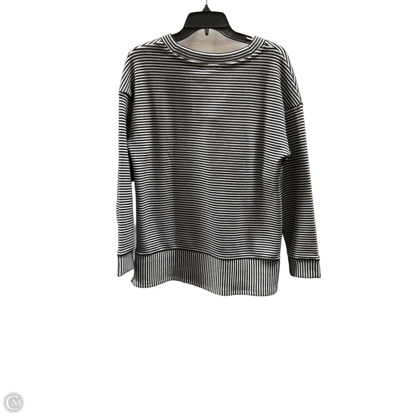 Top Long Sleeve By Talbots In Striped Pattern, Size: M