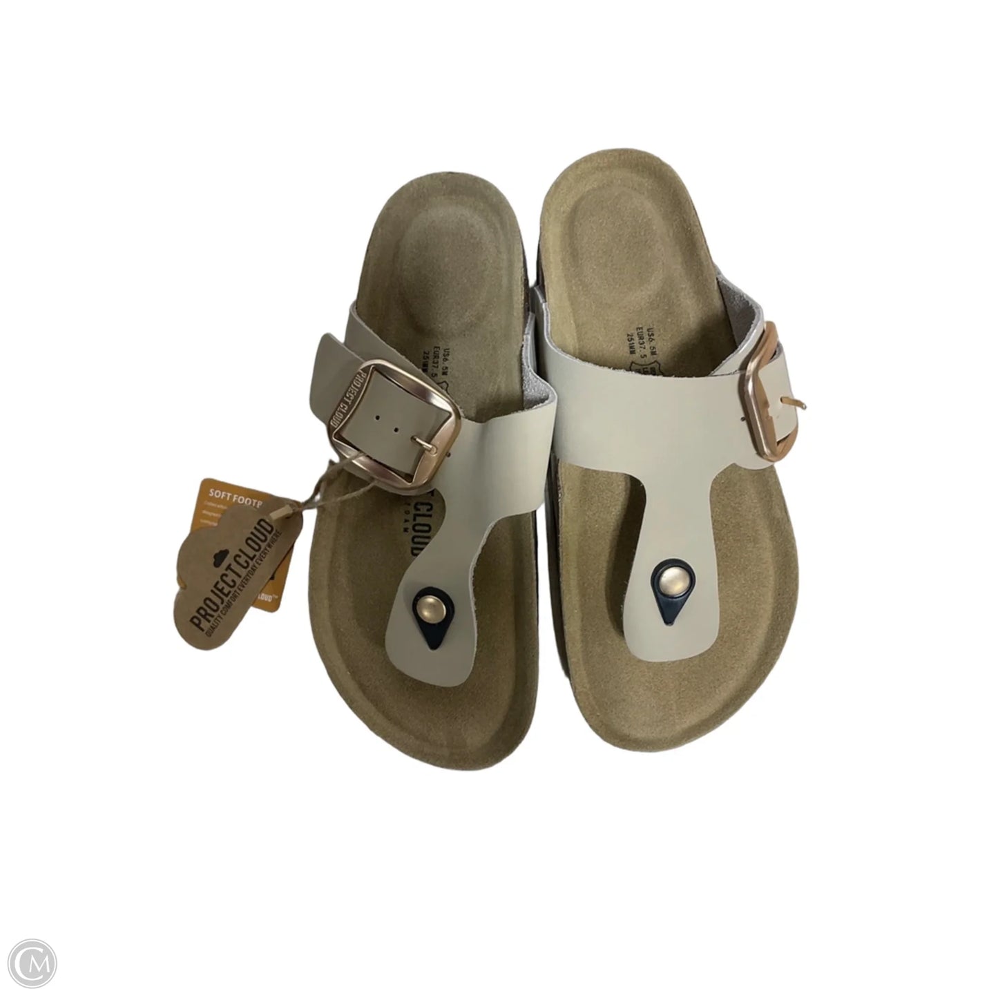 Sandals Flats By Cmc In Tan, Size: 6.5