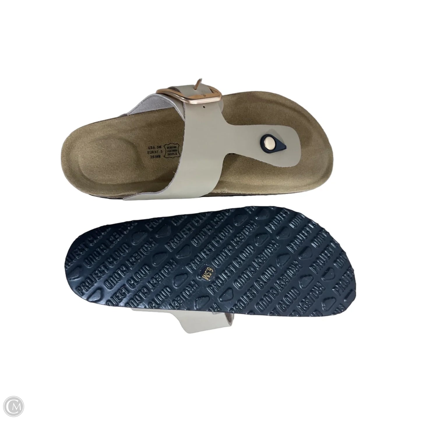 Sandals Flats By Cmc In Tan, Size: 6.5