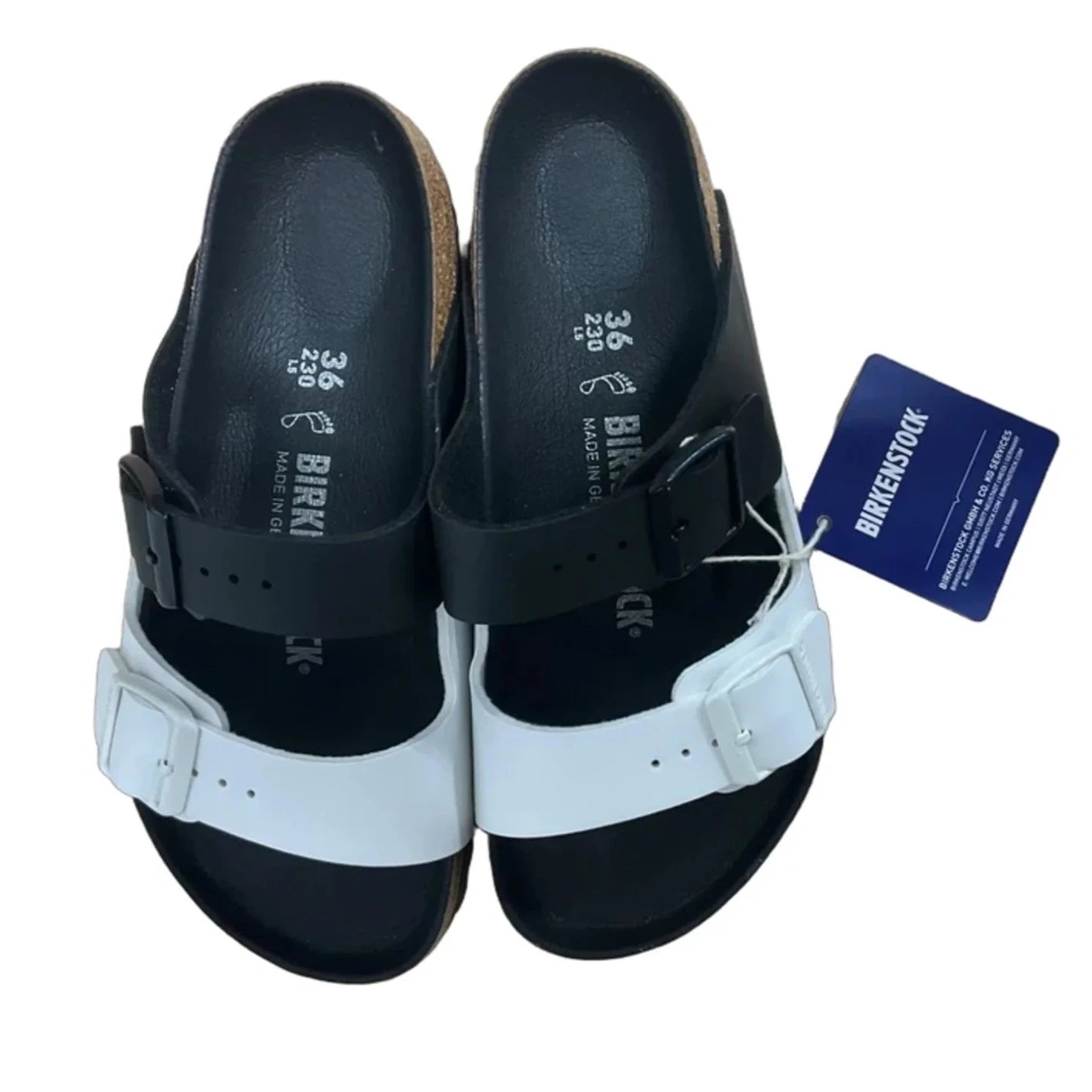 Sandals Flats By Birkenstock In Black, Size: 6