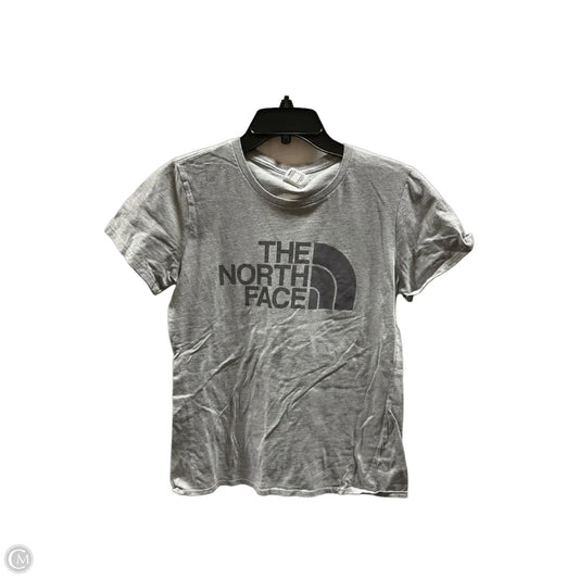 Athletic Top Short Sleeve By The North Face In Grey, Size: M