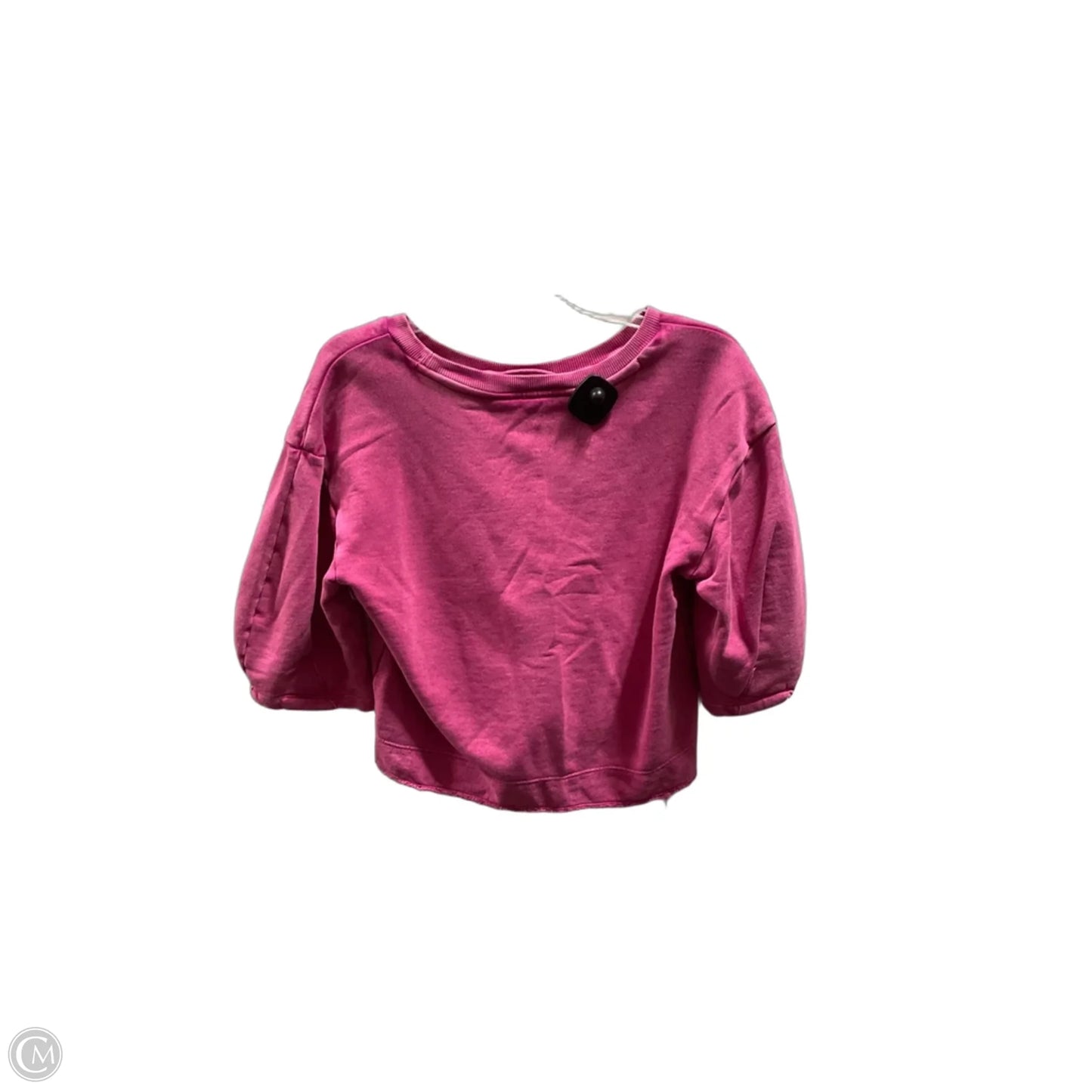 Top Short Sleeve By Anthropologie In Pink, Size: Xsp