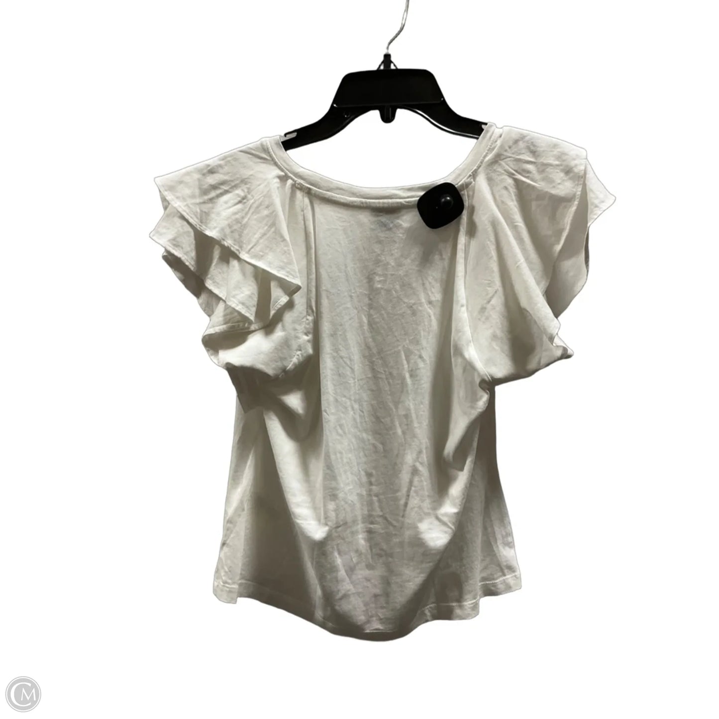 Top Short Sleeve Basic By Maeve In White, Size: M