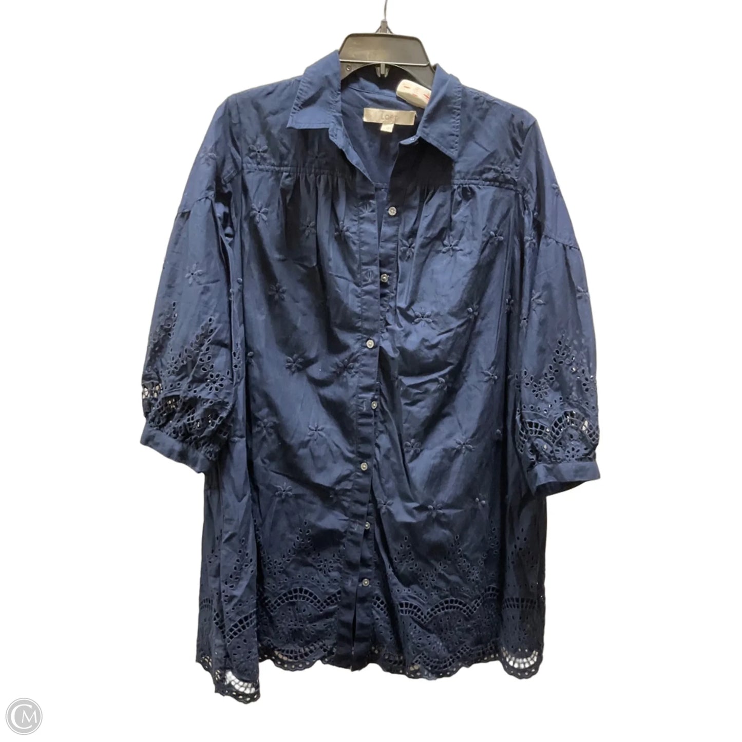 Dress Casual Short By Loft In Blue, Size: M