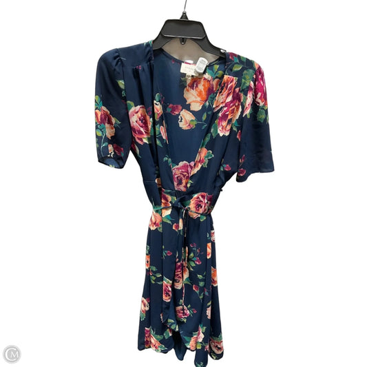 Dress Casual Midi By Everly In Blue, Size: L