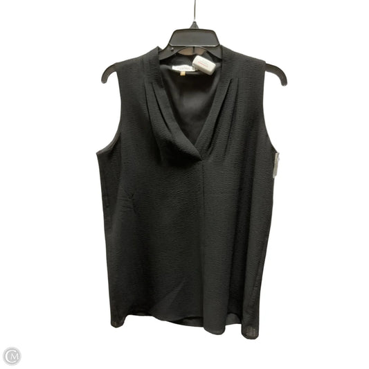 Top Sleeveless By Calvin Klein In Black, Size: S