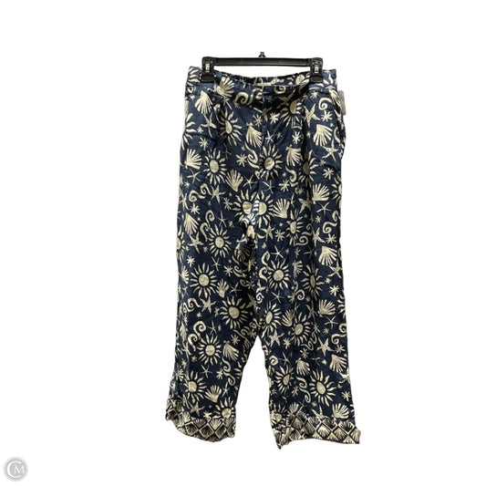 Pants Linen By C And C In Blue, Size: L