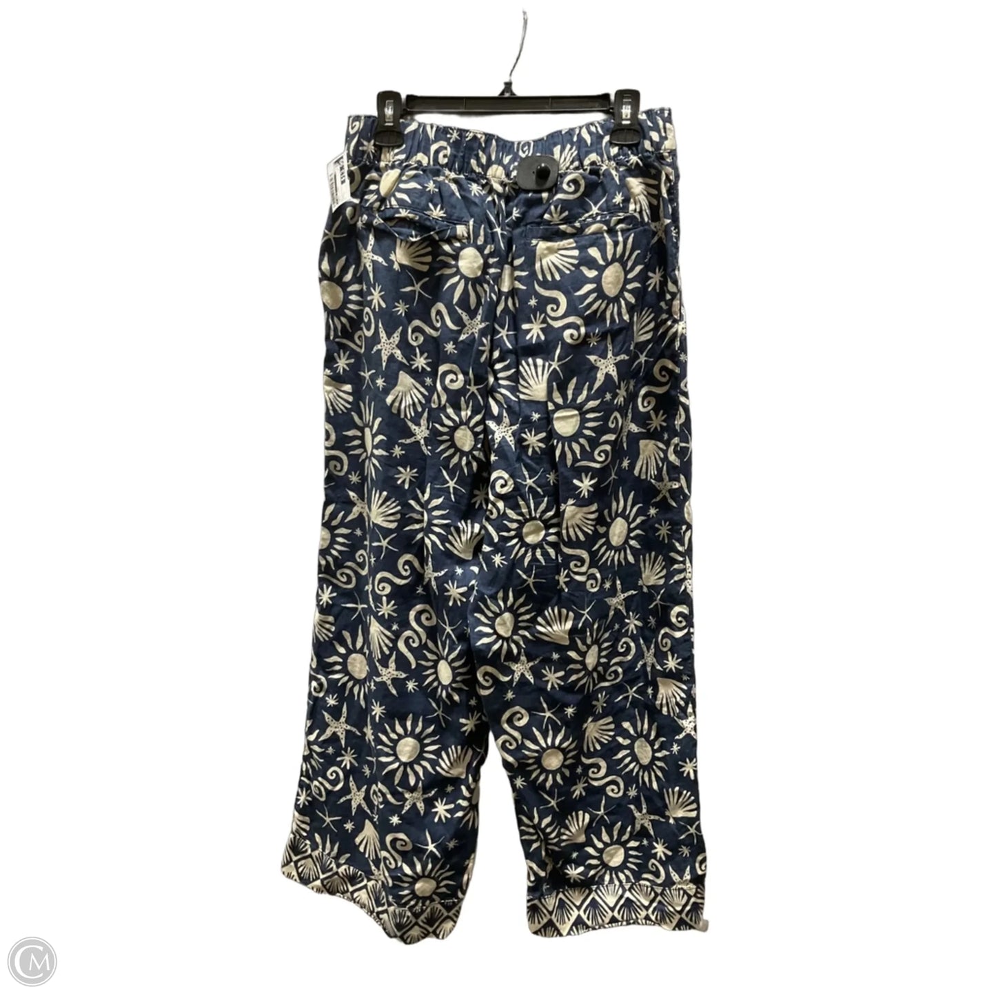 Pants Linen By C And C In Blue, Size: L
