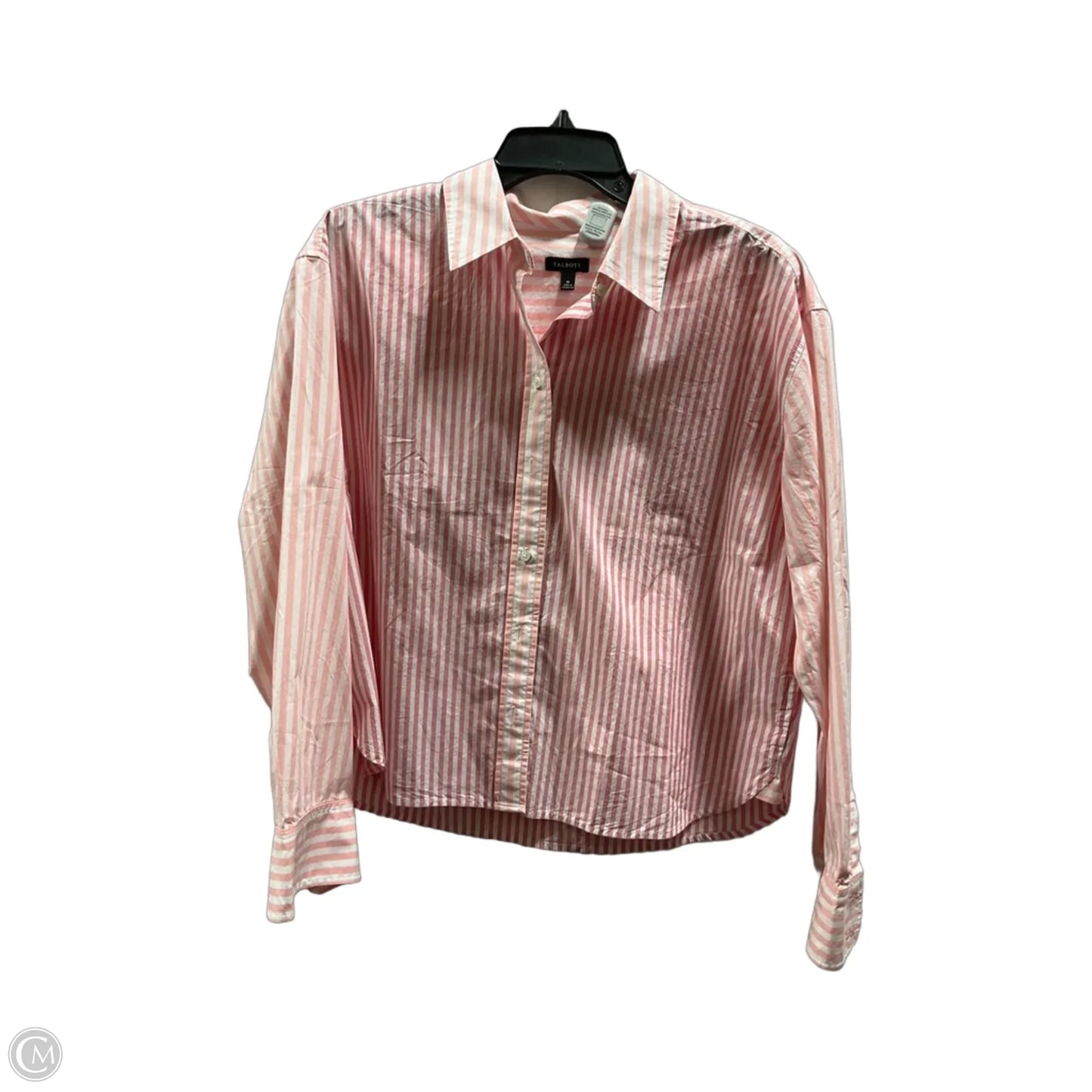 Blouse Long Sleeve By Talbots In Pink, Size: M