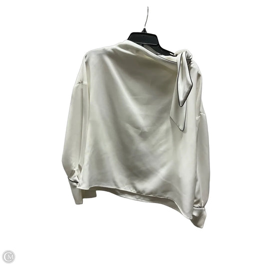Top Long Sleeve By Zara In White, Size: L