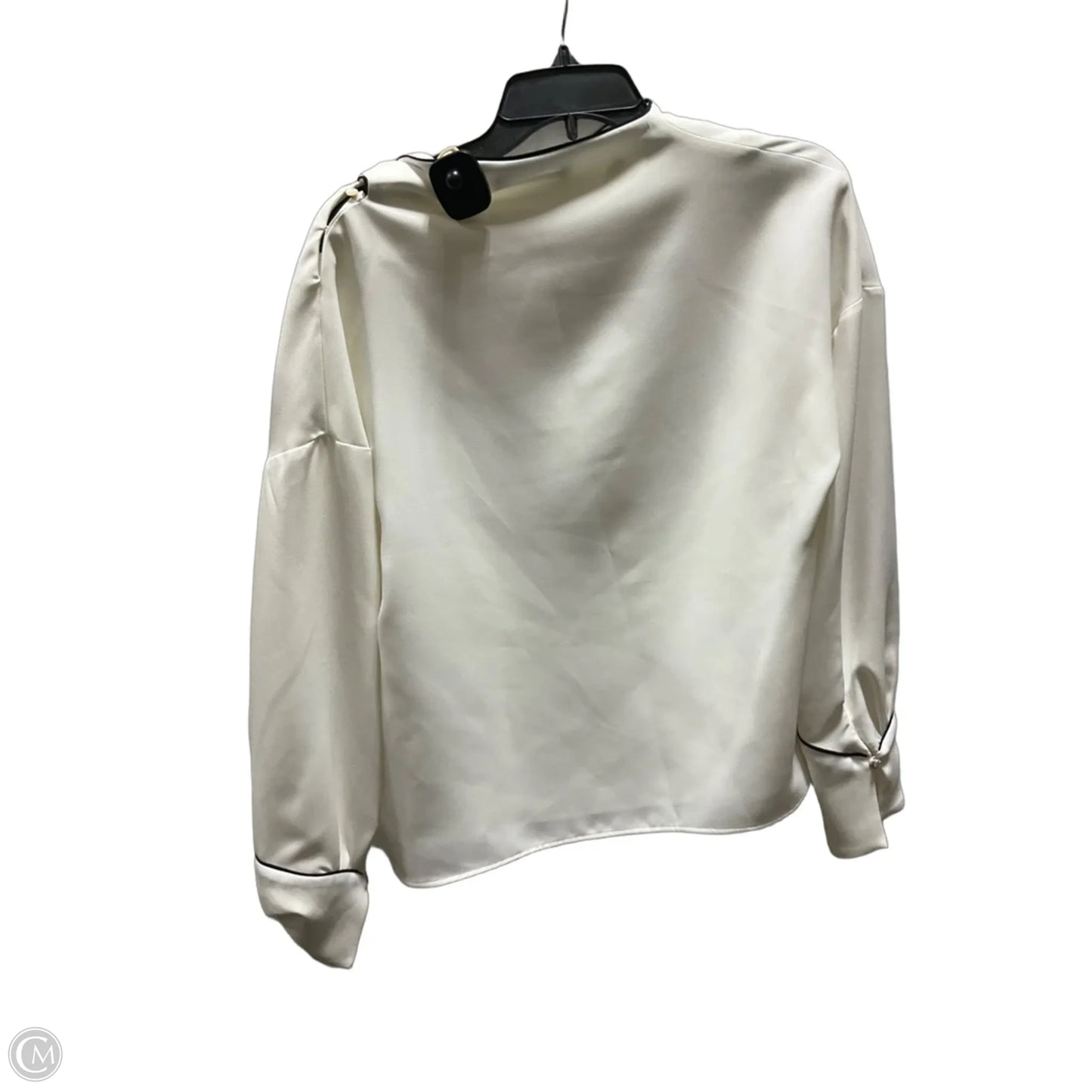 Top Long Sleeve By Zara In White, Size: L