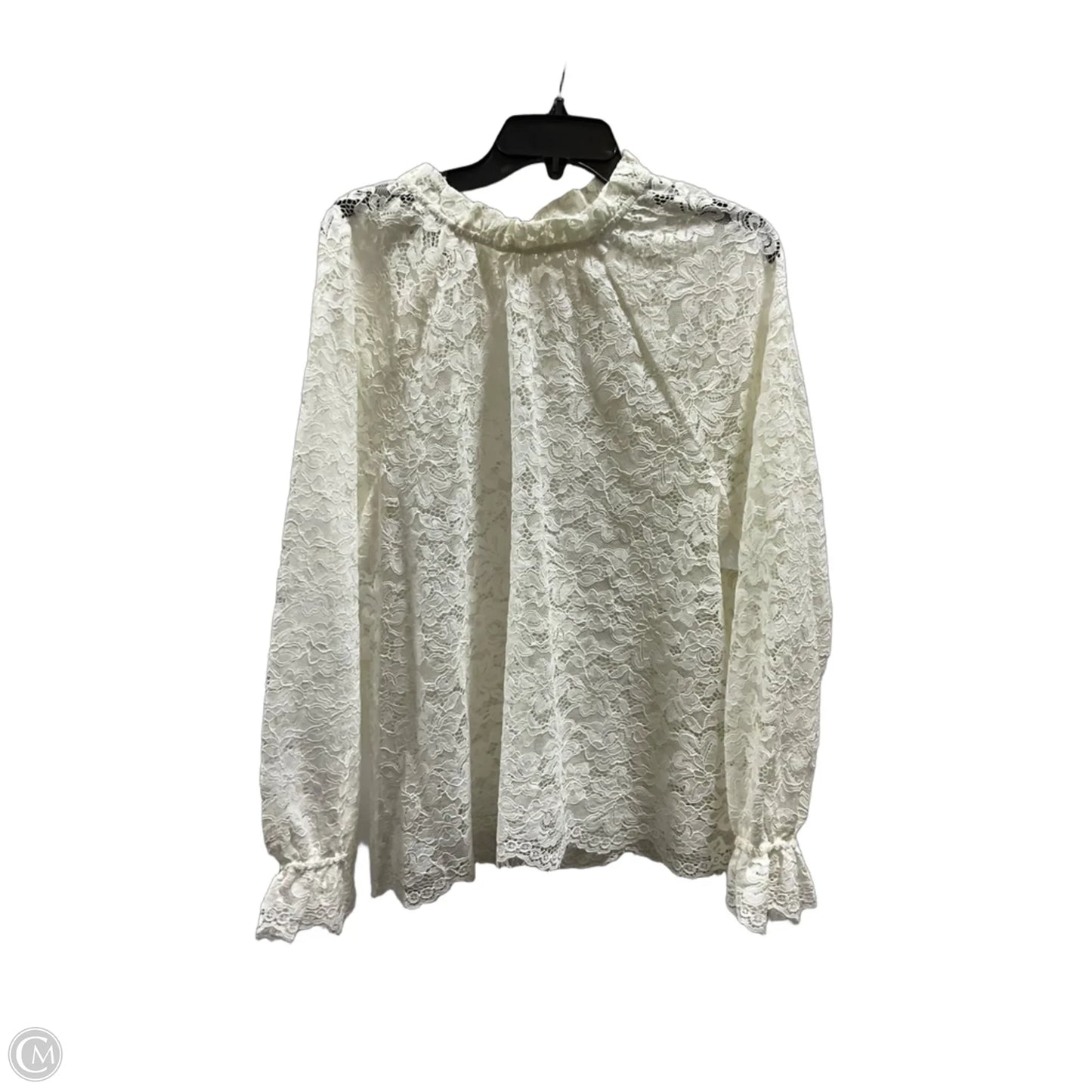 Top Long Sleeve By Cma In White, Size: Xl
