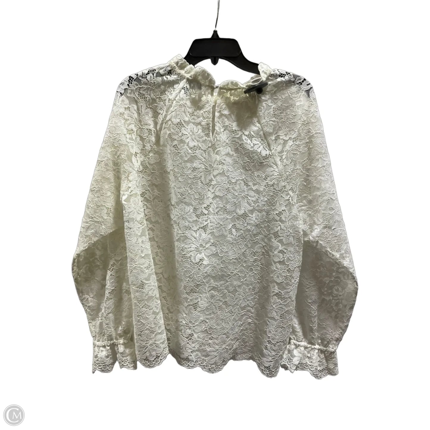 Top Long Sleeve By Cma In White, Size: Xl