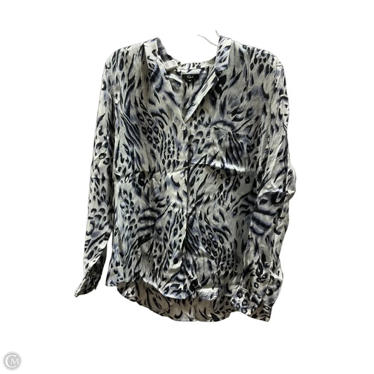 Blouse Long Sleeve By Rails In Animal Print, Size: Xxl