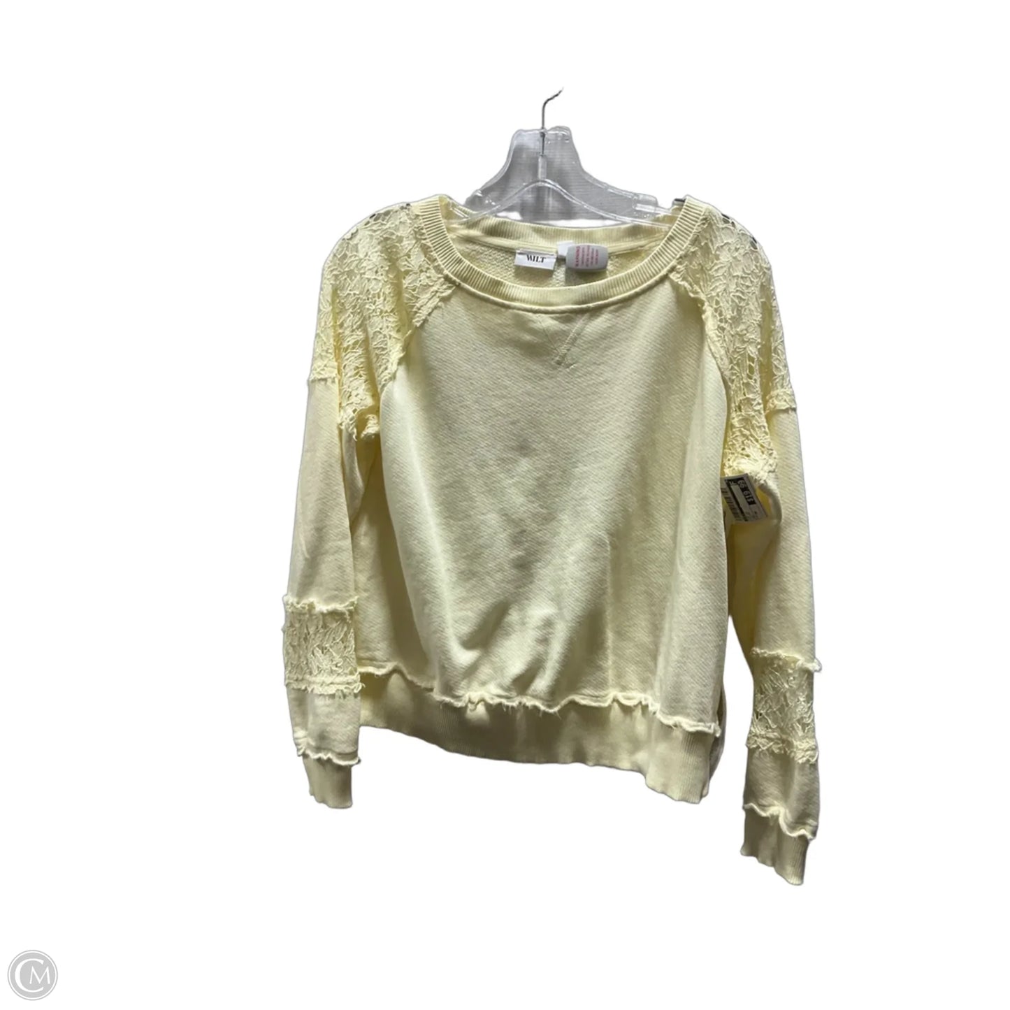 Top Long Sleeve By Wilt In Yellow, Size: Xs